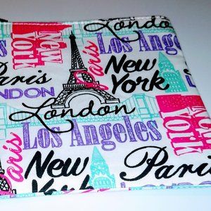 New York, Paris, London, Los Angeles Make-Up Bag
